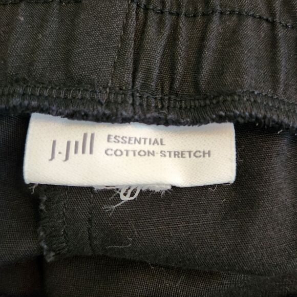 J. Jill Essentials Cotton Black Pull On Ponte Pants With Zip Slash Pockets 14 - Picture 10 of 10